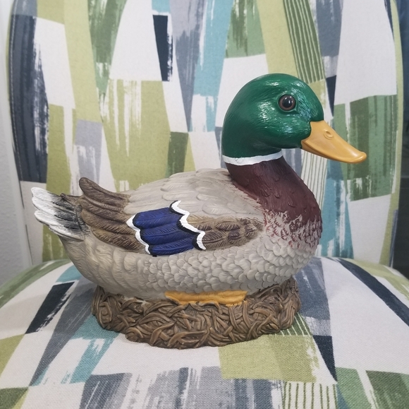 Artline Inc Other - Vintage Mallard Duck Duckling Figurine Sculpture Decoy Decor 2002 By Artline Inc